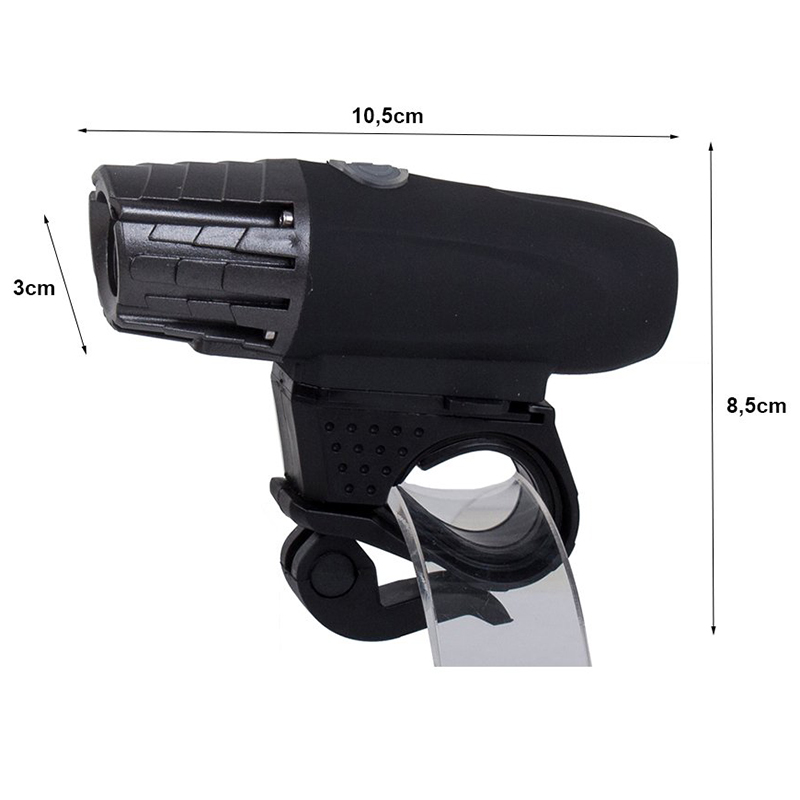 Predné svetlo na bicykel USB LED Cree XM-L2