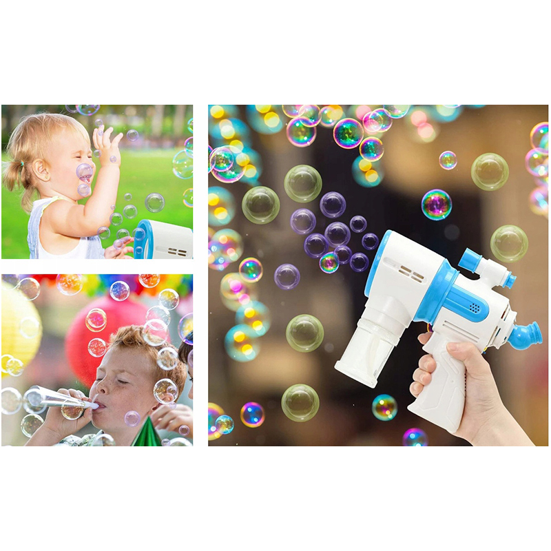 Pištoľ na bublifuk LED + hudba