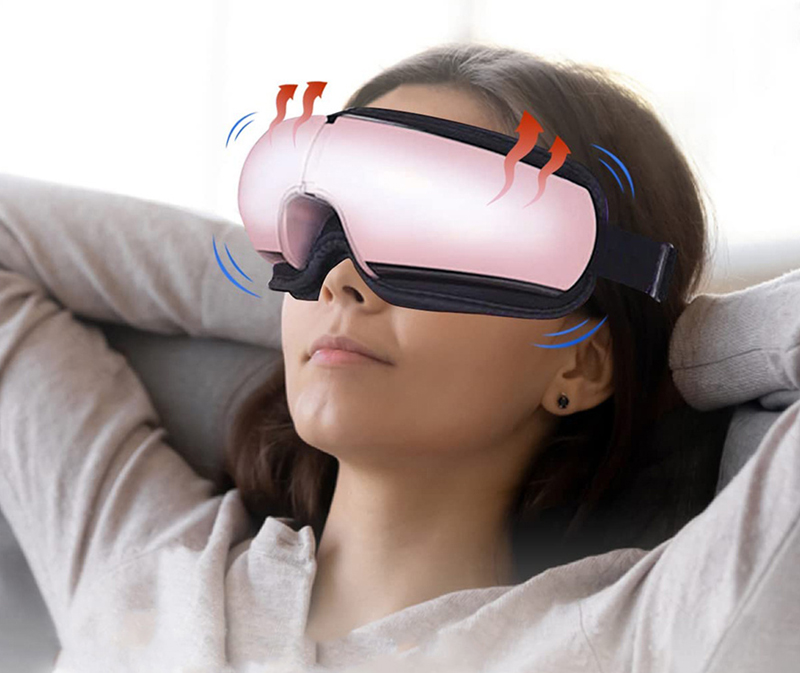 Masážne relaxačné okuliare bluetooth s vyhrievaním