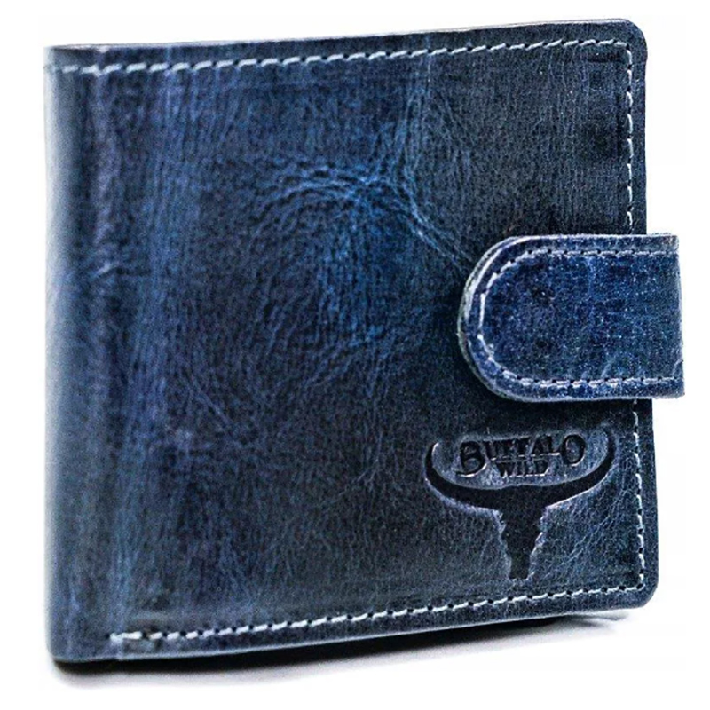 Peňaženka kožená BUFFALO WILD N1183L-HP Navy