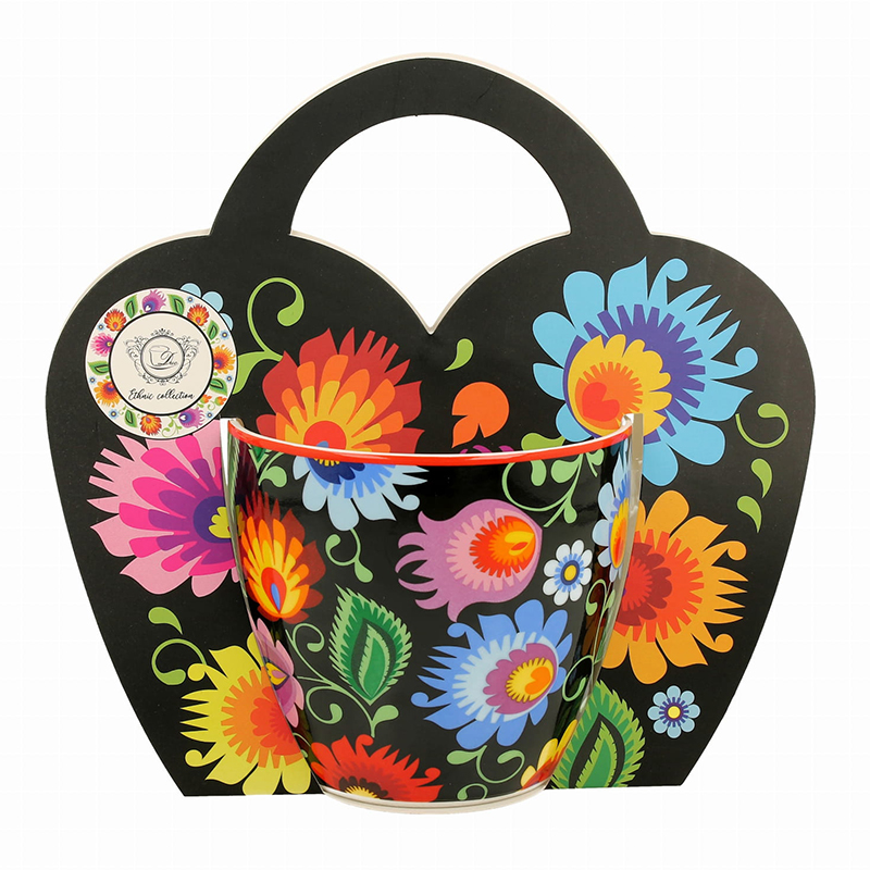 ETNIC - Porcelánový hrnček v darčekovej krabičke 460ml