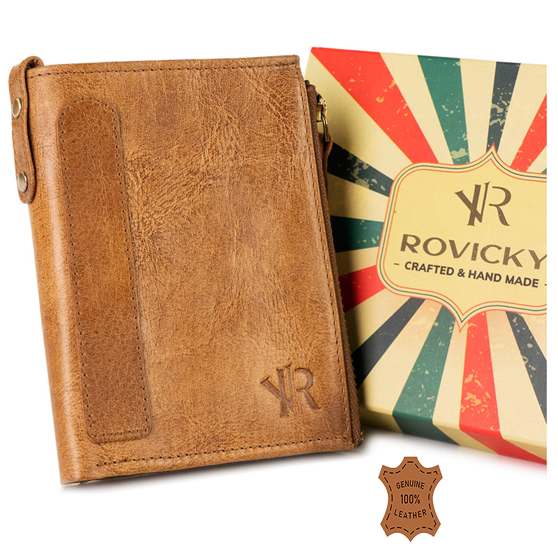 Rovicky N1226-RHP-5456 - Peňaženka pánska kožená tan