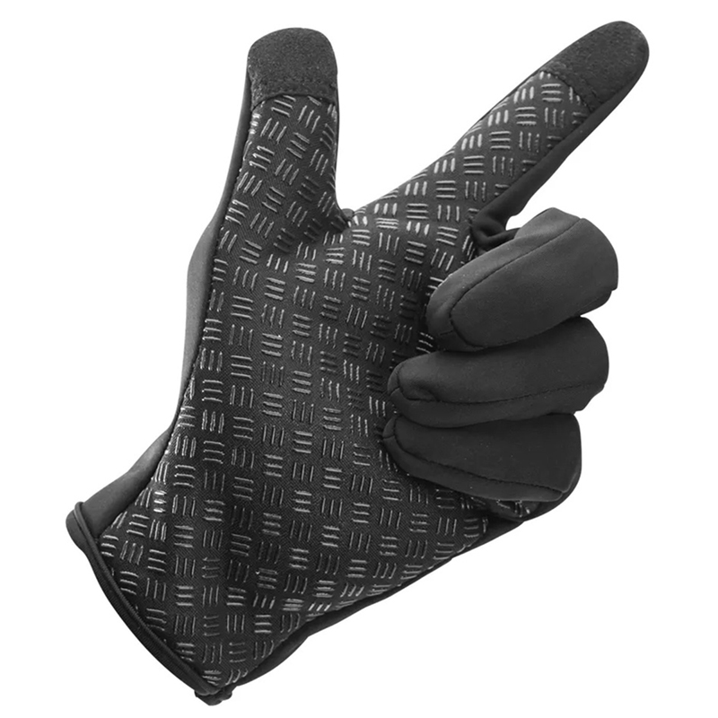 Dotykové rukavice na zimu sivé XXL