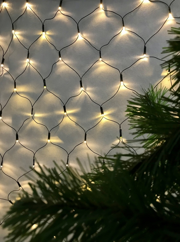 LED Vianočná sieť 160LED 2x1m s 24V transformátorom (1-700607, 1-700600)