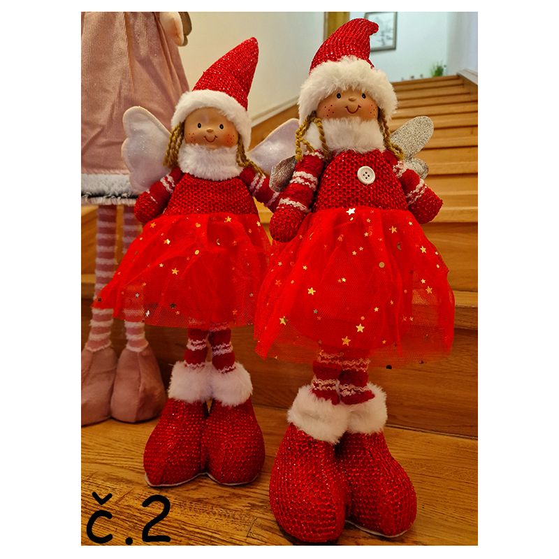 Bábika vianočná 45 x 15cm VYPREDAJ