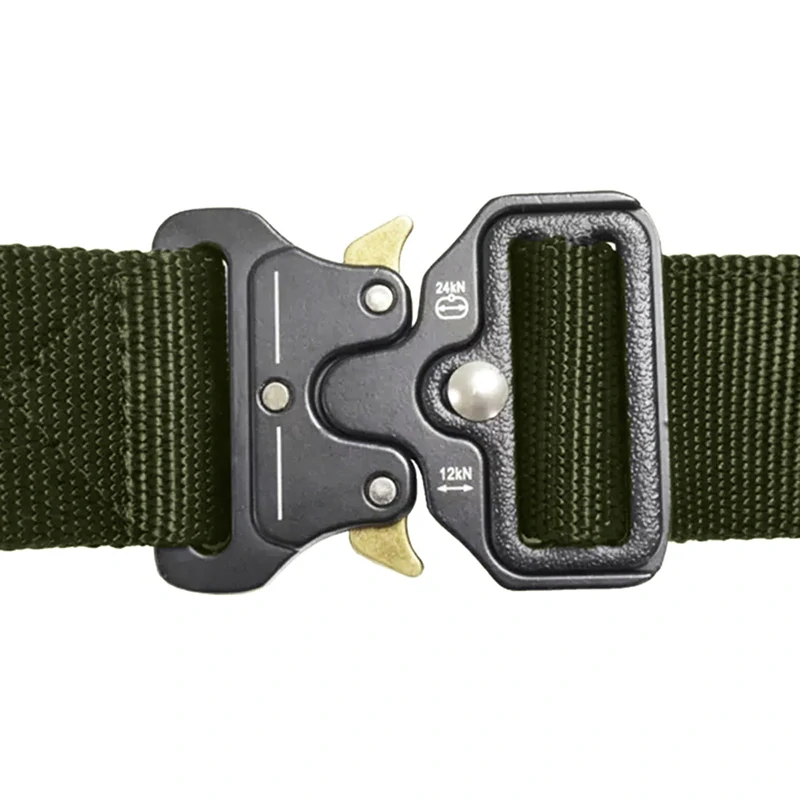 Pánsky opasok s rýchloupínacou prackou zelený