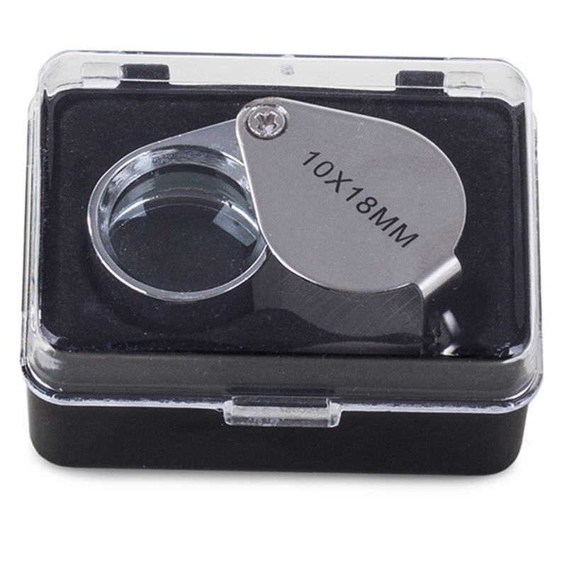 Skladacia vrecková lupa na šperky 10x