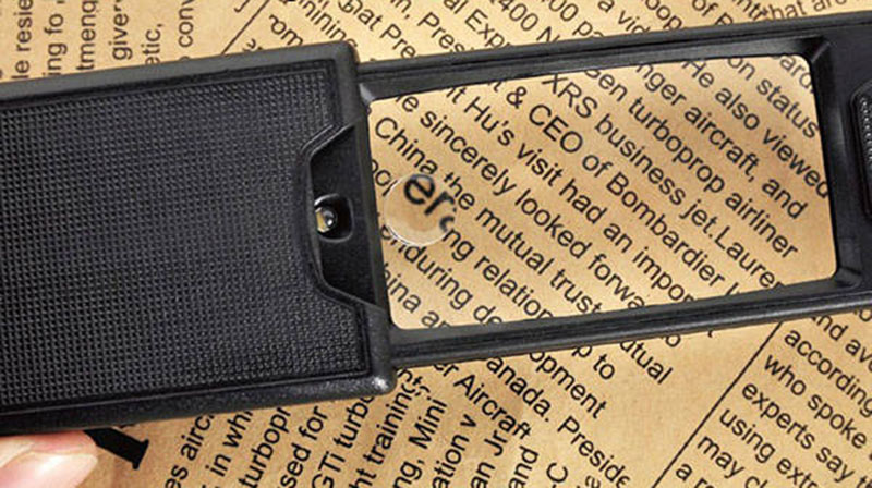 Vrecková lupa na šperky LED/UV vysúvacia 45x