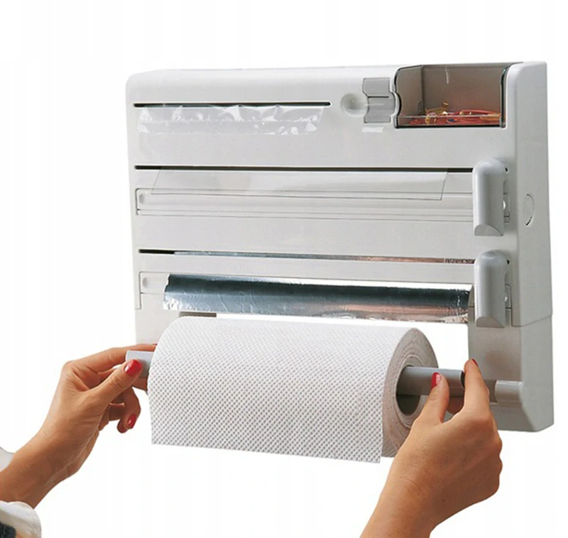 Kuchynský organizér na fóliu a papierové utierky 5v1