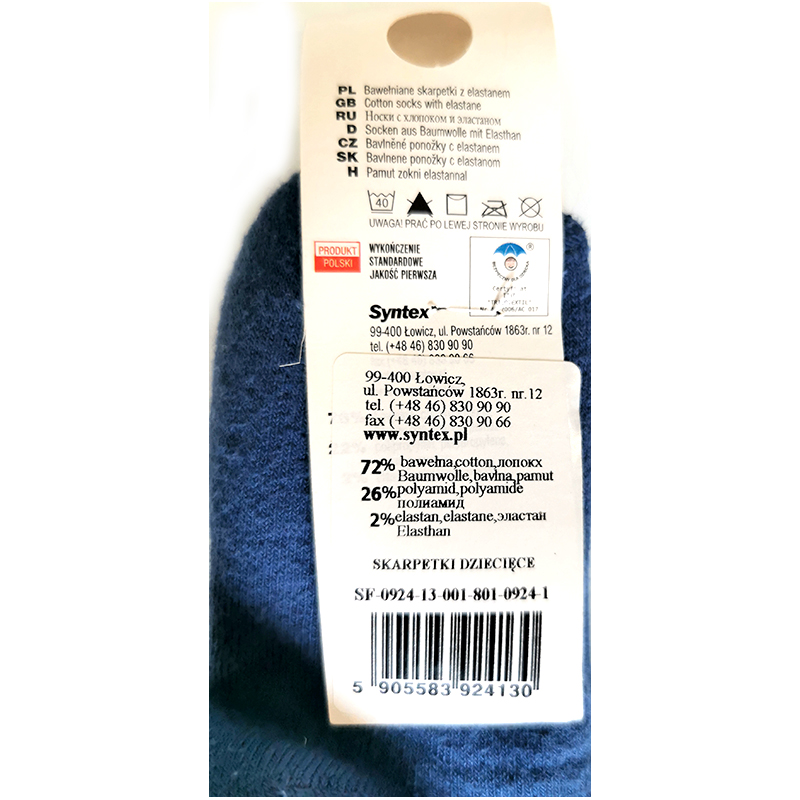 Syntex Ponožky Chili froté 13-15cm - 2-6 rokov 