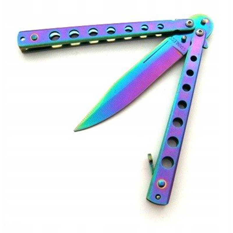 Nôž motýlik rainbow 22/10cm