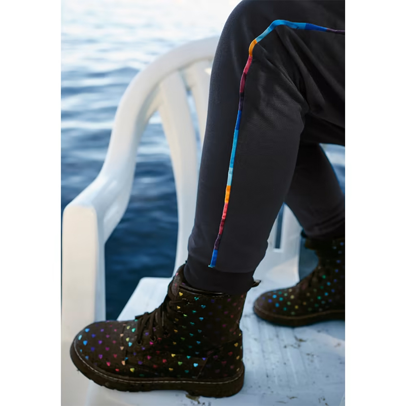 FIT-Z - Športové teplákové nohavice s dúhovým lemovaním č.164/170