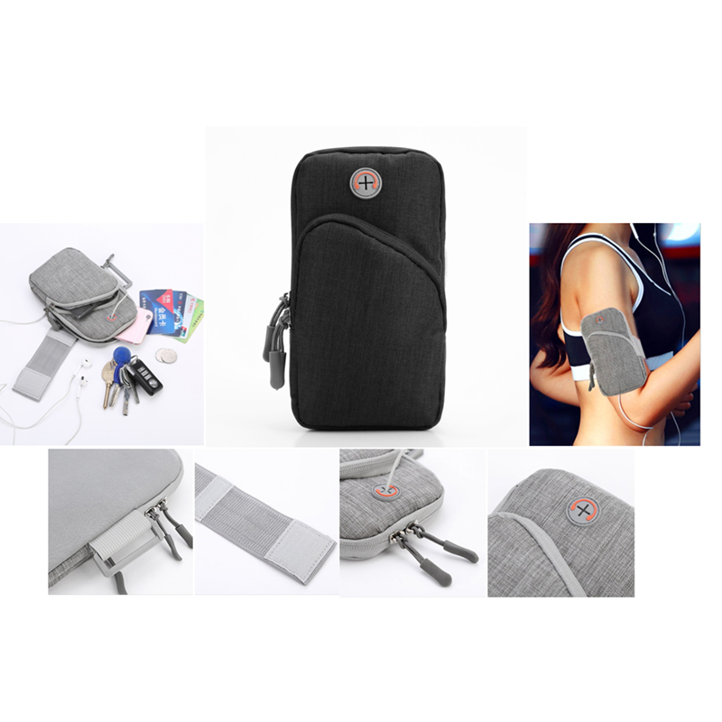 Taštička športová na ruku čierna