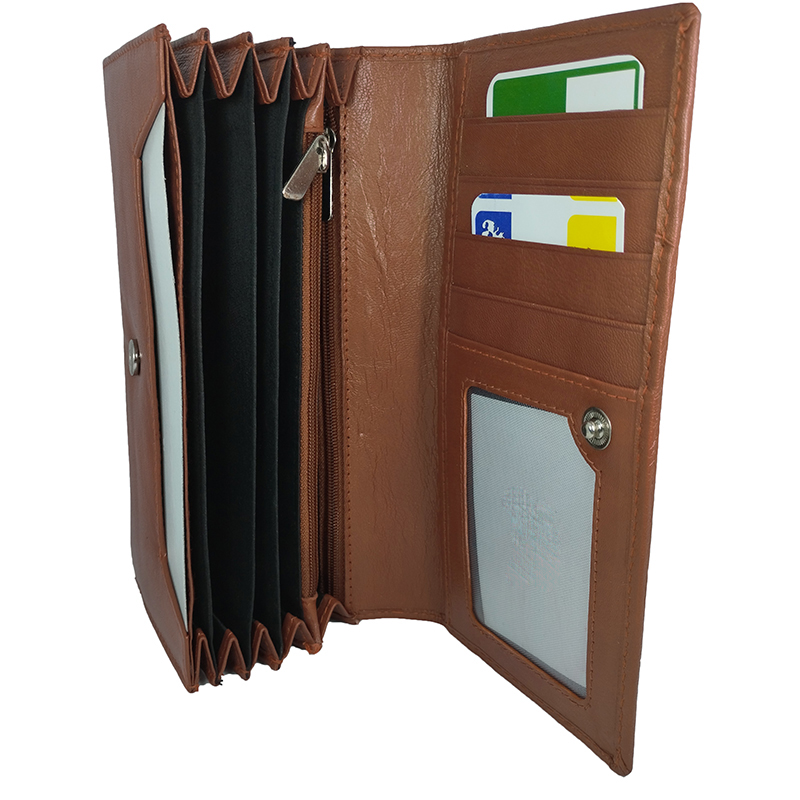 Peňaženka dámska kožená P013 Brown