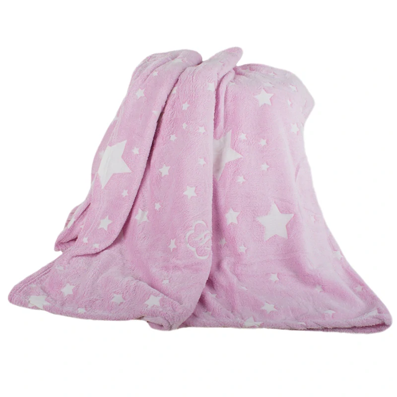 Svietiaca deka 200x150cm ružová