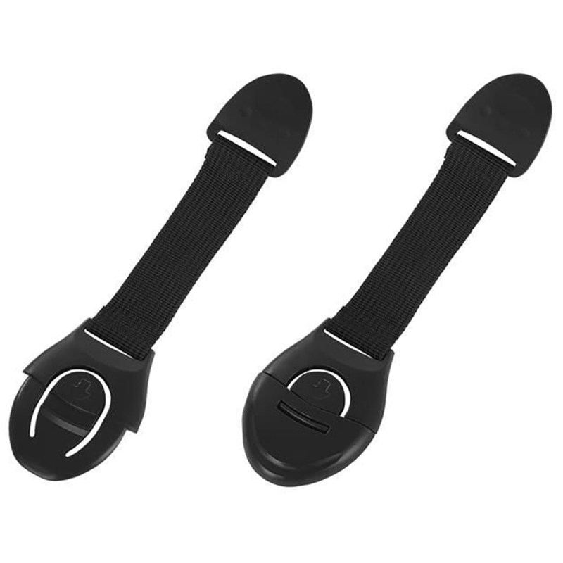 Detská poistka na dvere 20cm - 10 kusov čierne