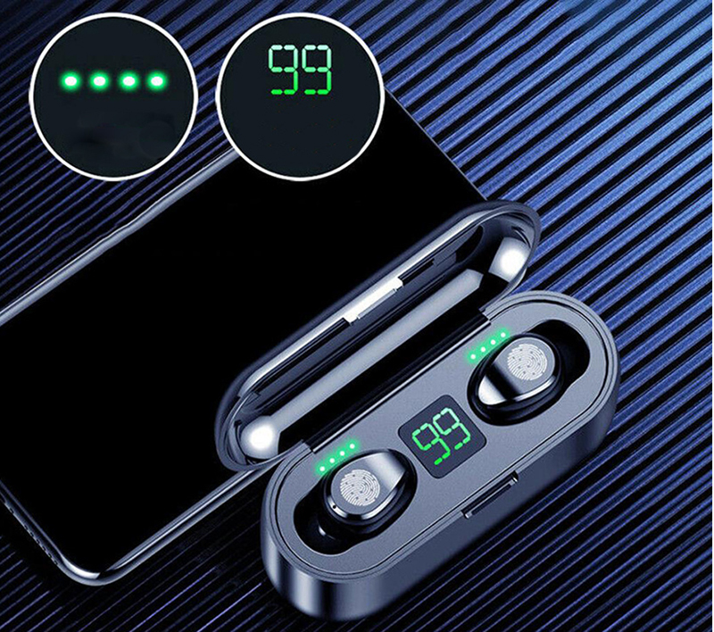 Bezdrôtové slúchadlá Bluetooth F9-8 s powerbankou