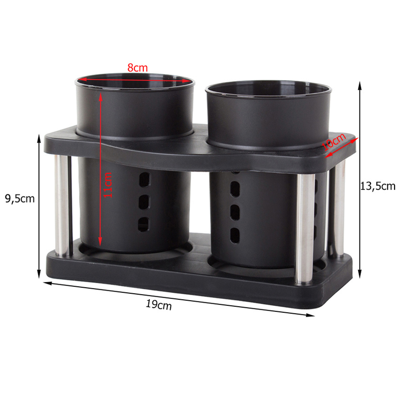 Organizér - Odkvapkávač na príbor čierny