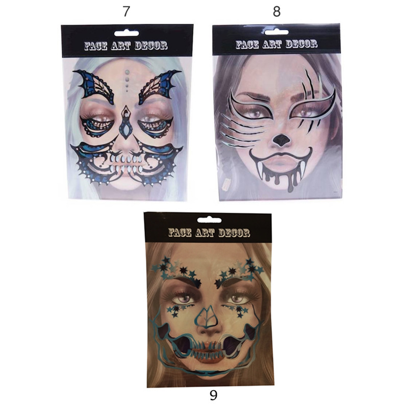 Tetovačky na tvár Halloween