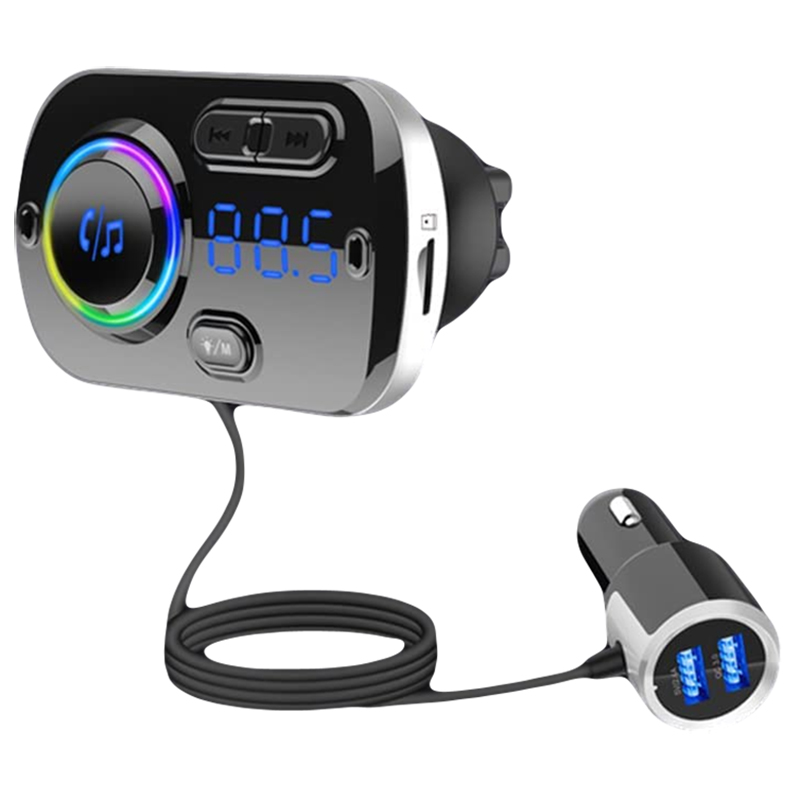 Audew Transmitter FM Bluetooth USB 5.0 multifunkčný 8v1