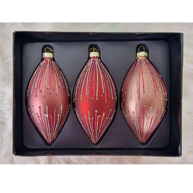 Vianočná ozdoba retro balenie 3ks