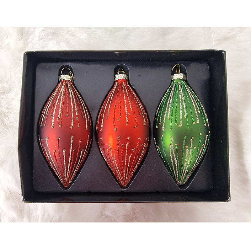 Vianočná ozdoba retro balenie 3ks