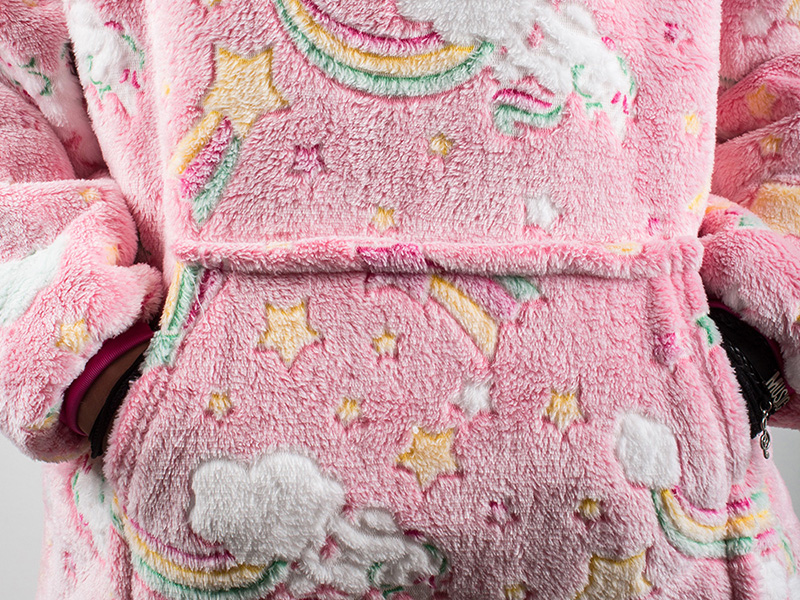 Svietiaca teplá mikina ružová