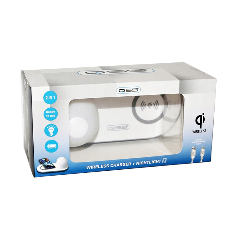 Bezdrôtová Qi nabíjačka s nočným svetlom