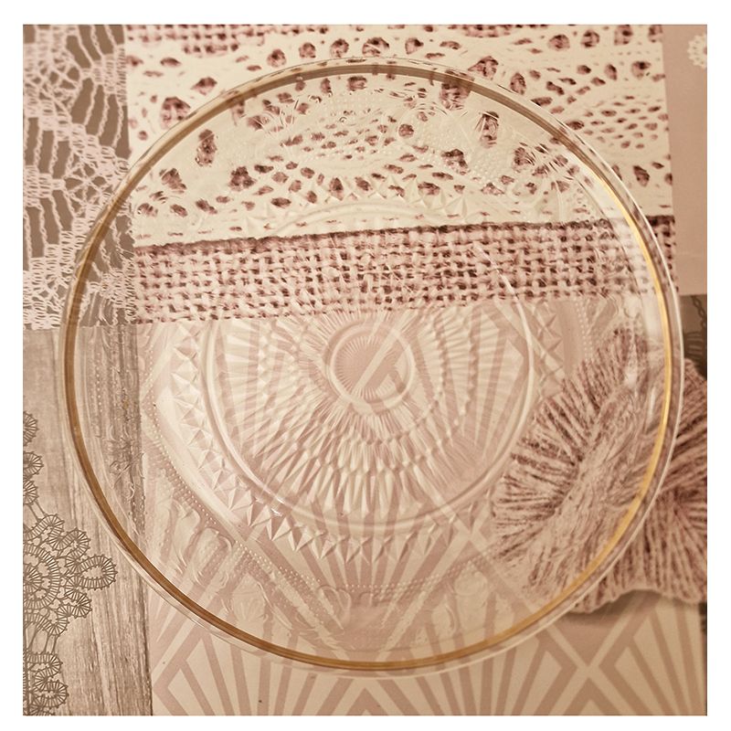 Servírovací tanier sklenený