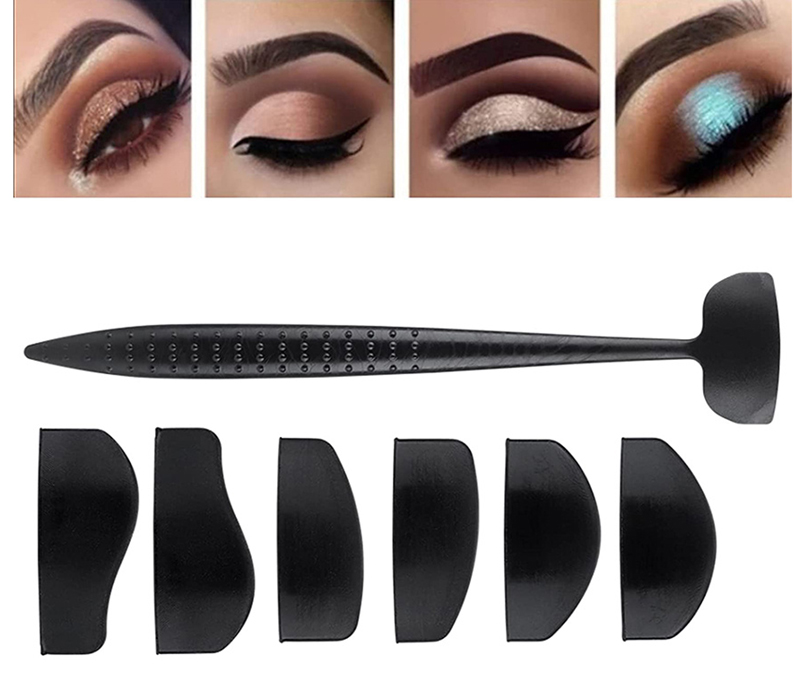 Sada silikónových šablón na líčenie očných viečok