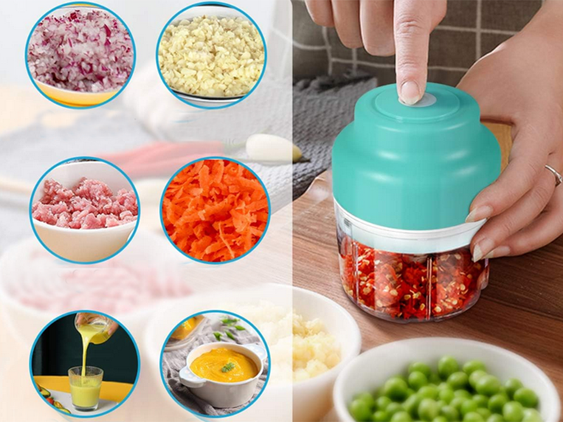 Elektrický sekáč na zeleninu a ovocie