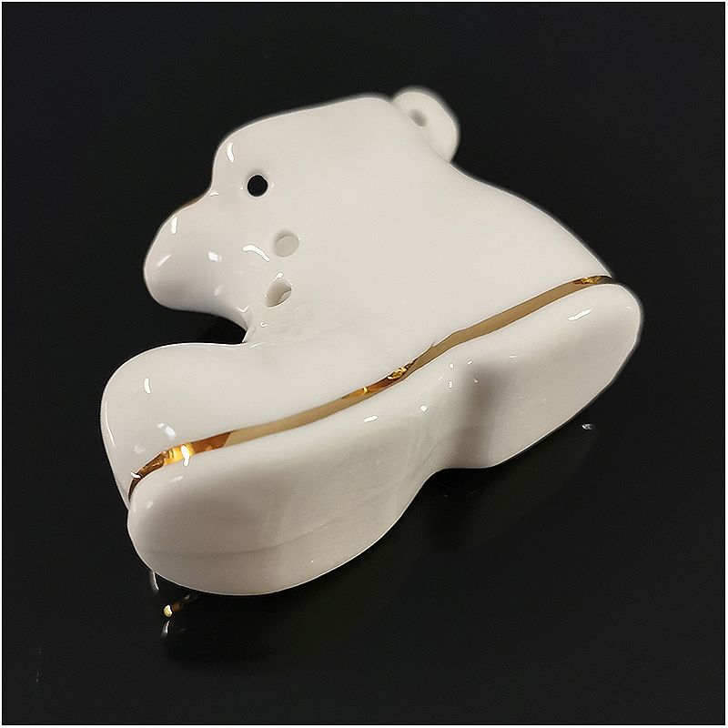 Reutter Porzelan - Porcelánová topánka so zlatým okrajom 7 cm
