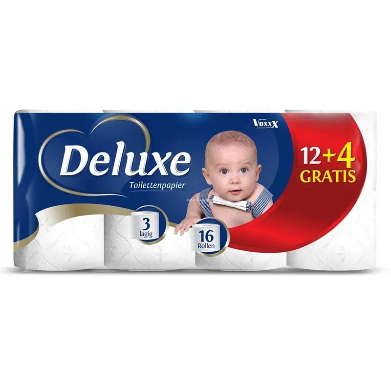 Toaletný papier Deluxe 3-vrstvový 16 roliek