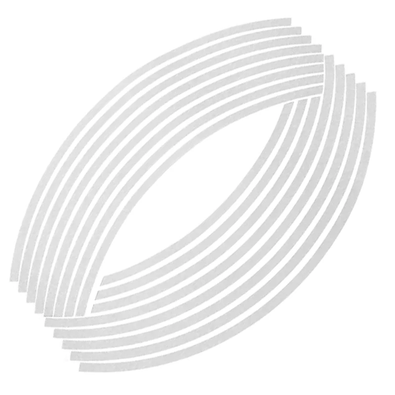 Reflexné nálepky na kolesá 16ks strieborné