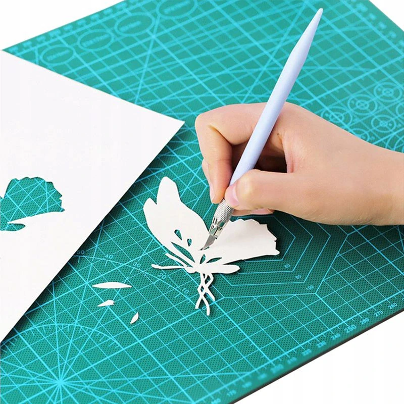 Modelárska podložka na rezanie A3 obojstranná zelená