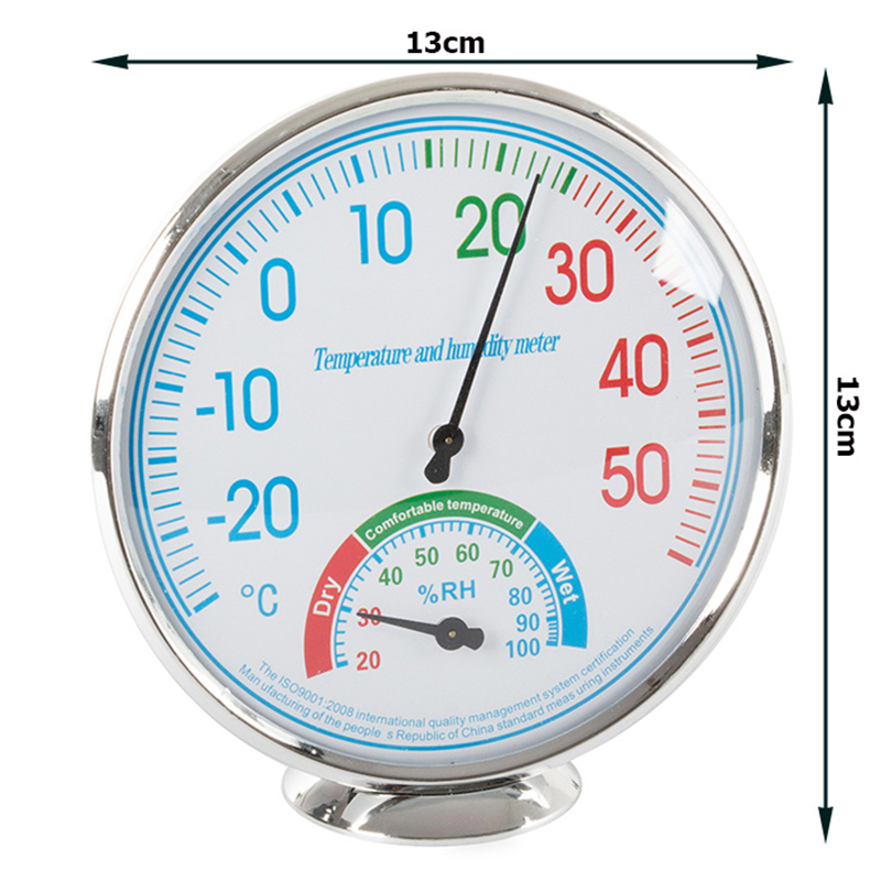 Vlhkomer s teplomerom analóg biely TH-101B