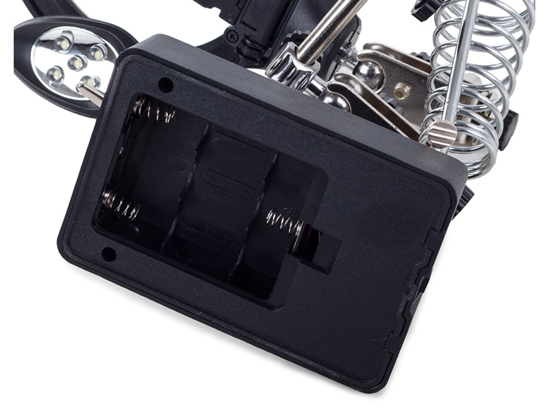 Sada Tretia ruka s lupou 5LED MG16129-C