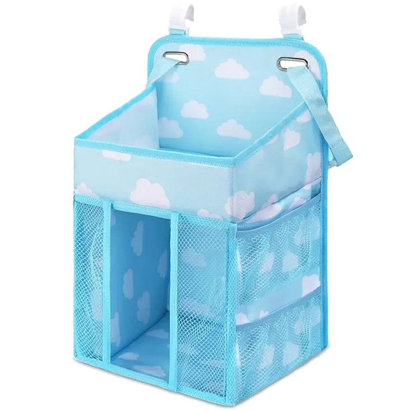 Organizér na detskú postieľku modrý