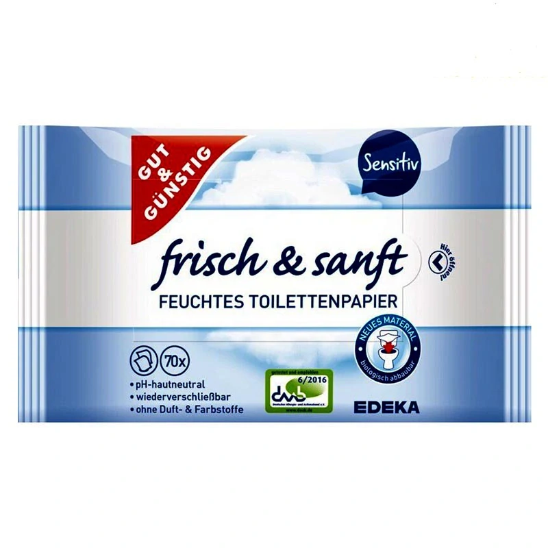 Vlhčený toaletný papier G&G Sensitive s aloe vera a harmančekom 70 ks