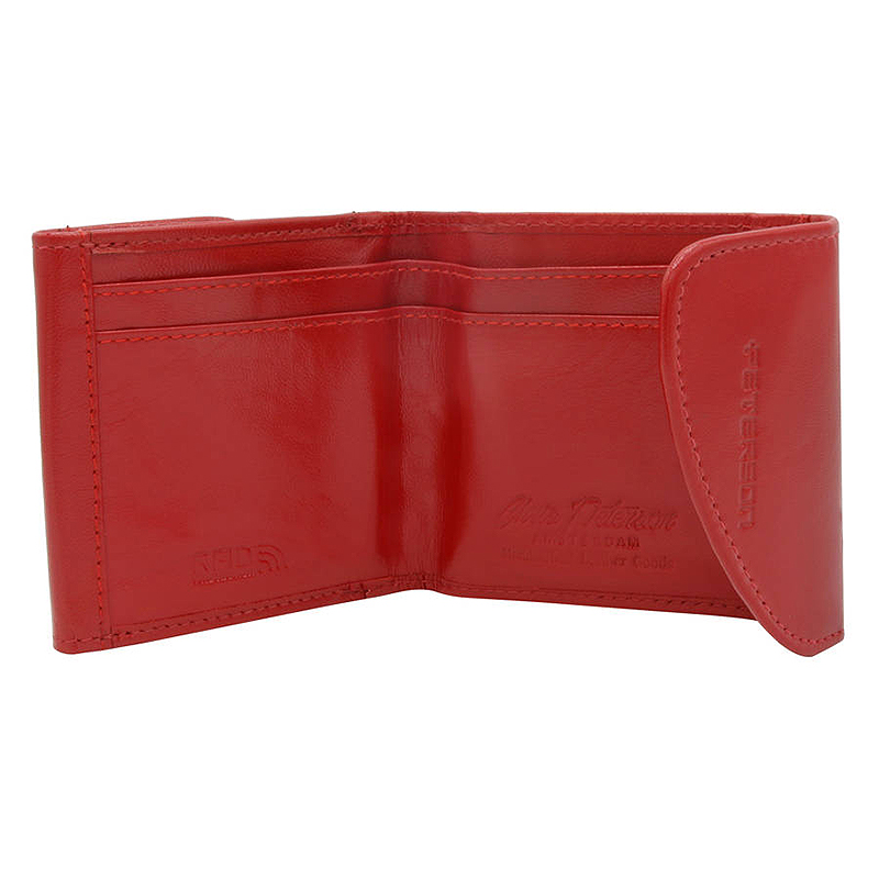 Peterson - Peňaženka kožená dámska RD-N08G-GCL-4437 Red
