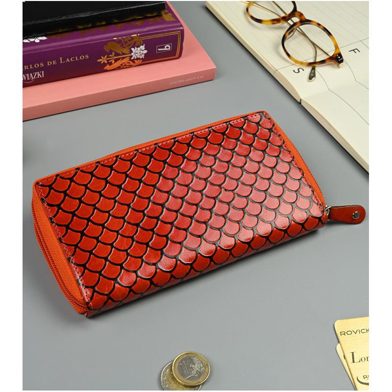 Peňaženka kožená dámska SPG-19401-1930 SHANTI Red