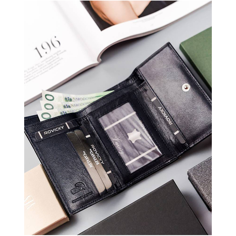 Cavaldi - Peňaženka dámska kožená RD-17-GCL-6306 Navy