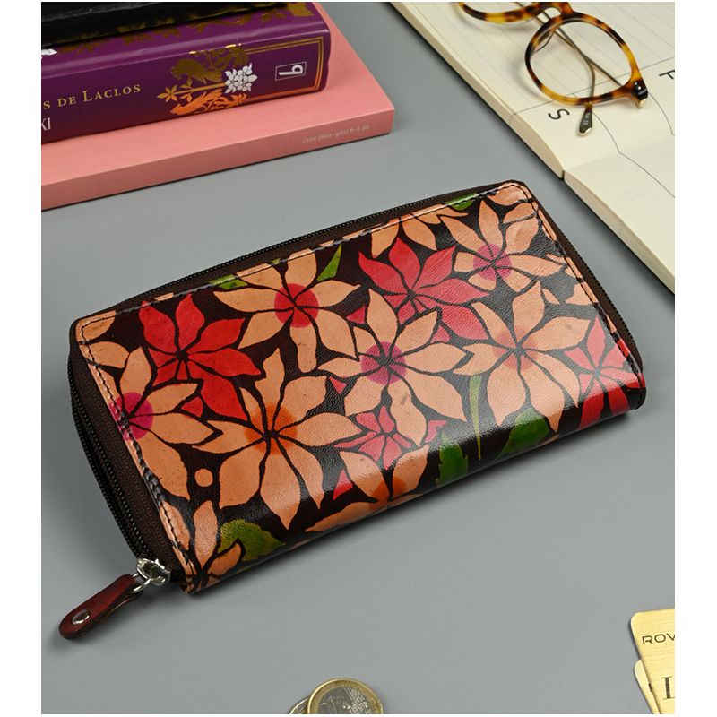 Peňaženka kožená dámska SPG-19401-1978 SHANTI Brown