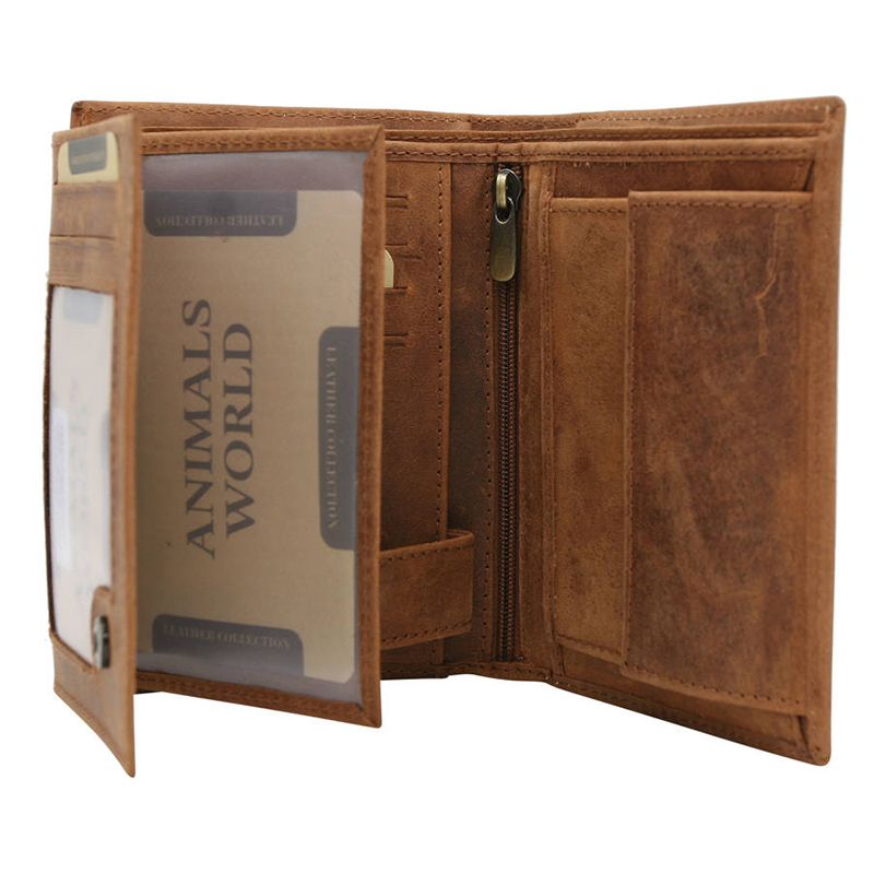 Peňaženka kožená Always Wild N4-CHM-DEER-7490 Cognac