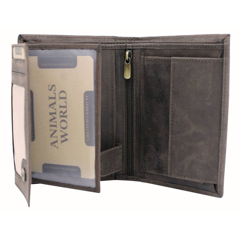 Peňaženka kožená Always Wild N4-CHM-DOG-1 Brown