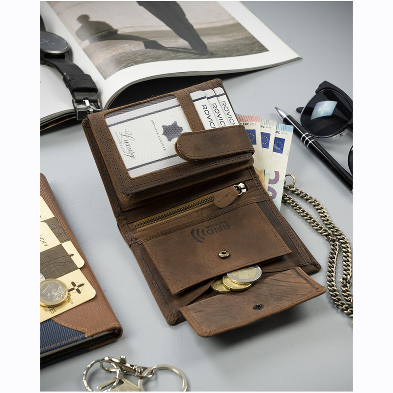 ROVICKY - Peňaženka kožená AUTO N4C-VIN-C-1990 Brown