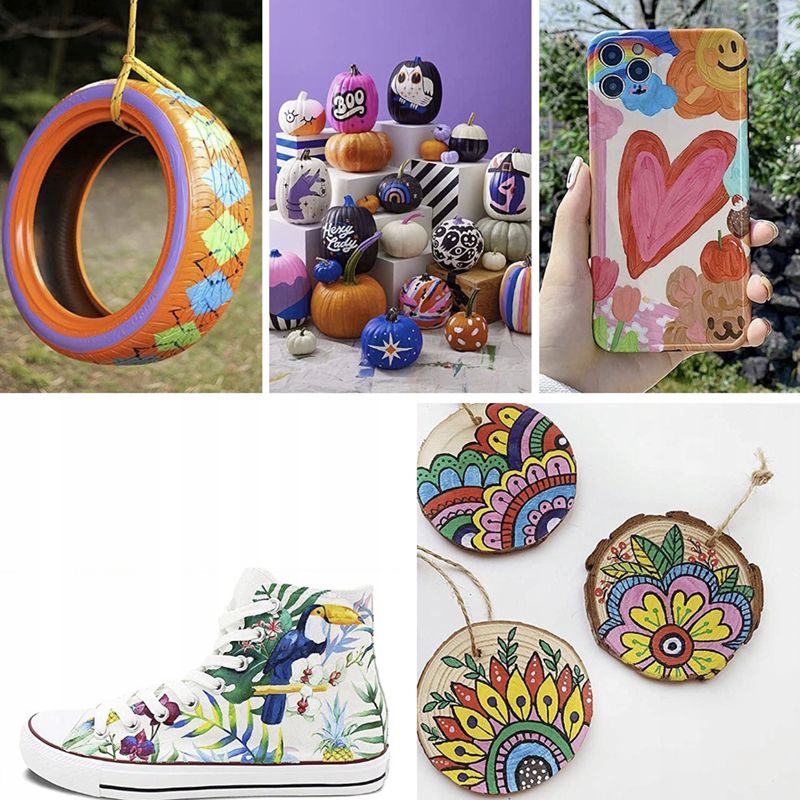 Sada profesionálych akrylových popisovačov 0,7mm 12ks Maaleo