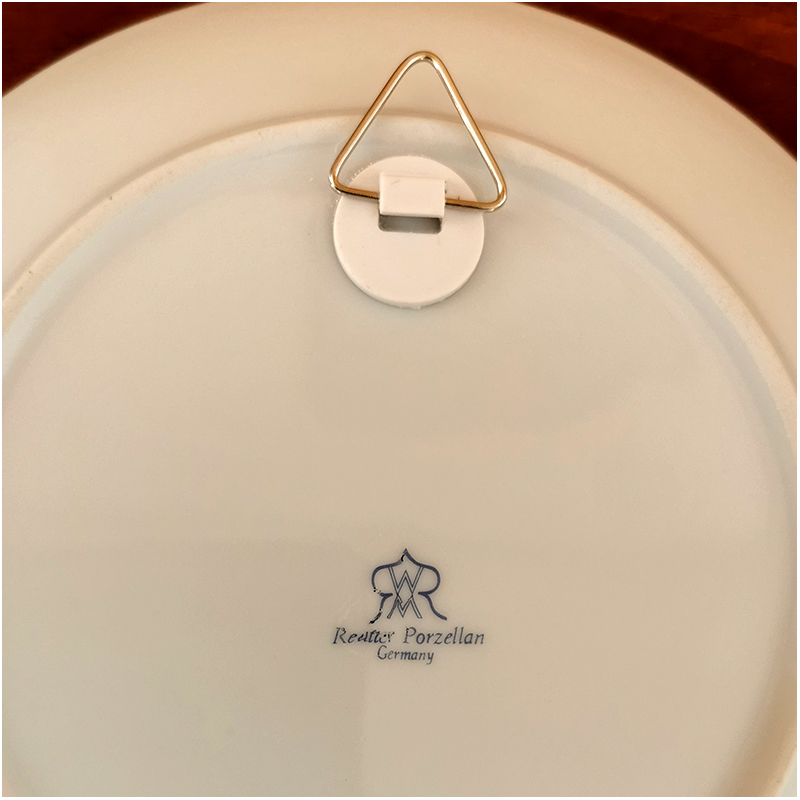 Reutterr Porzelan - Köln Rhein - Porcelánový tanier na zavesenie 19cm