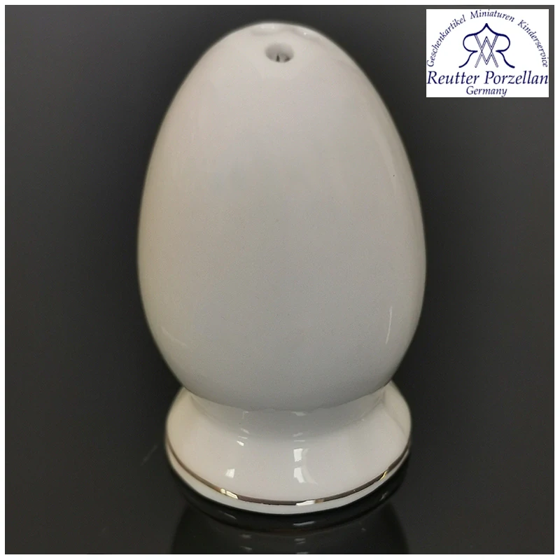 Porcelánová korenička vajíčko so zlatým lemovaním Reutter Porzellan