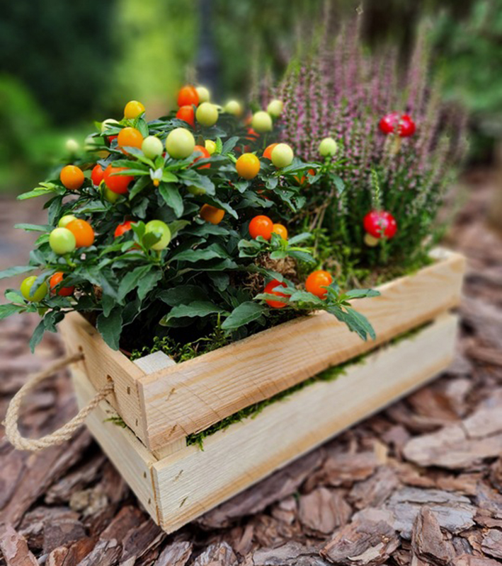 Dekoračná drevená krabica 30x15x11cm